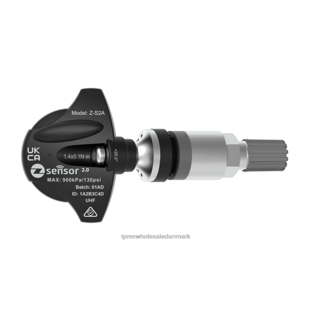 T4TJX265 hsv oe udskiftning tpms sensor - oe p/n 13594222 frekv 433mhz TPMS tester - metal ventilspindel - sølv